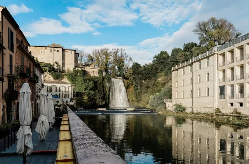 Turno para la ciudadania italiana: Foto de la cascada en Isola del Liri.